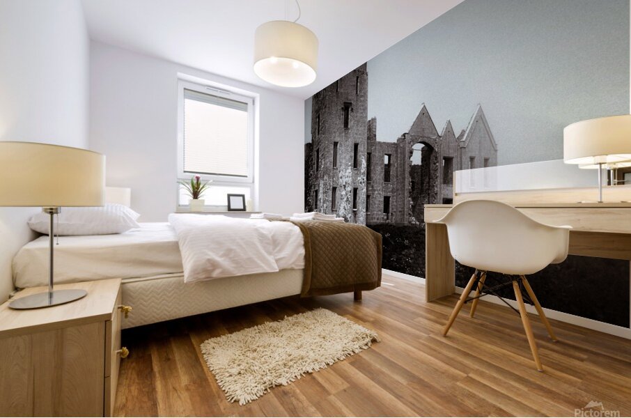 Slains in the Fog Mural print