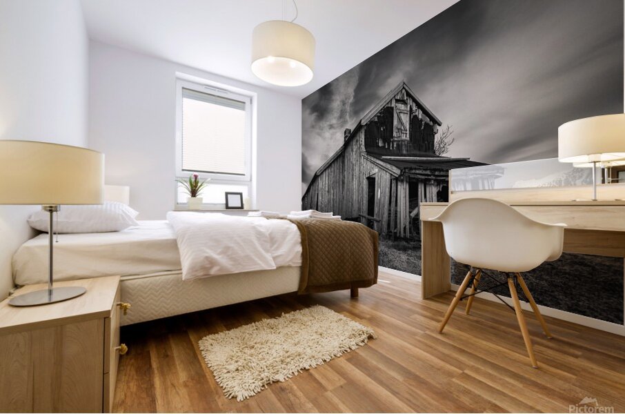 Old Norwegian Barn Mural print