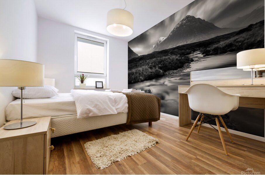 River to The Buachaille Mural print