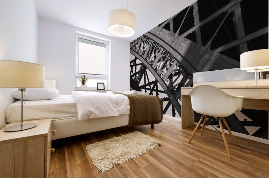 Eiffel Tower Ironwork Mural print