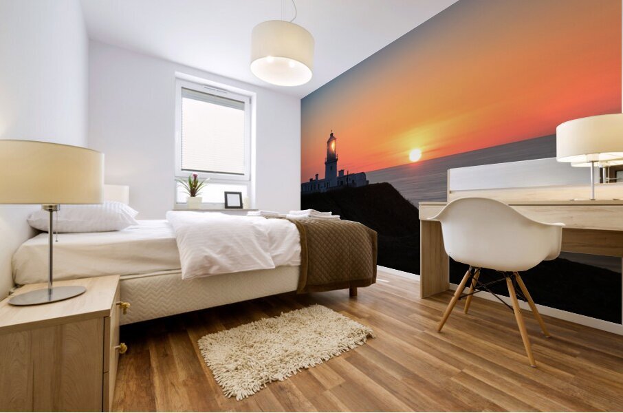 Strumble Head Sunset Panorama Mural print