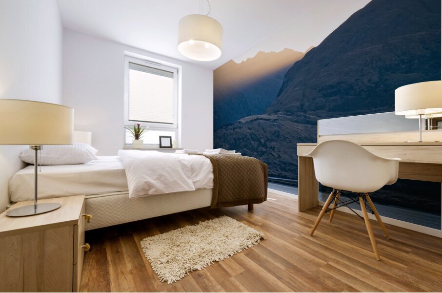 Golden Rays Impression murale