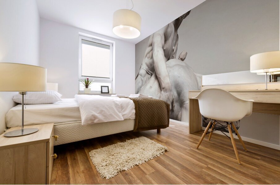 Menelaus Supporting the Body of Patroclus Mural print