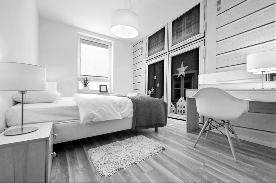 Houses and Windows Mural print