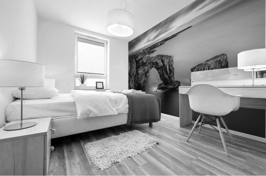 Green Bridge of Wales - Black and White Edition Mural print