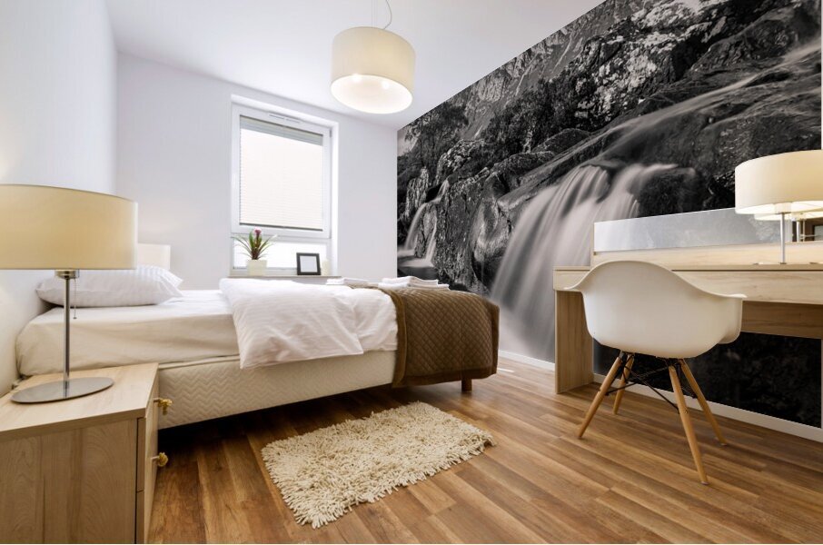 Buachaille Etive Mor Waterfall Mural print