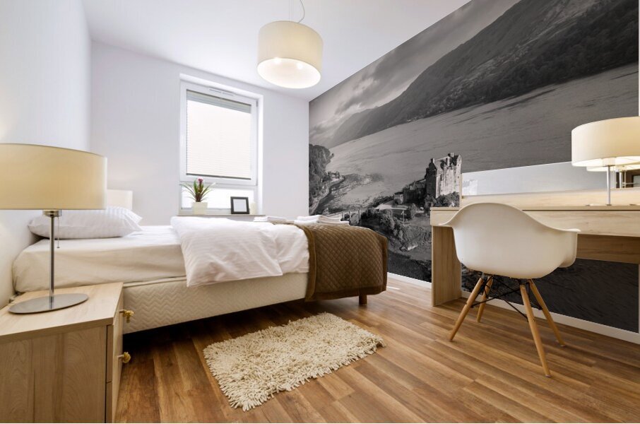 Eilean Donan and Loch Duich Mural print