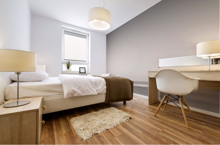 Four Trees on a Pier Mural print