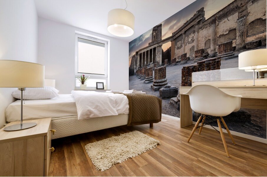 Pompeii Pillars Mural print
