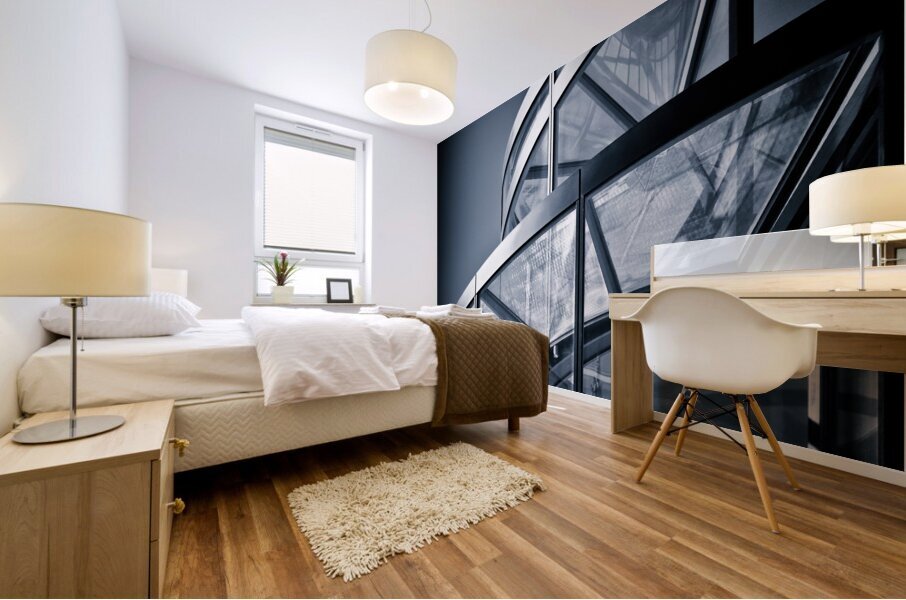 Futuristic Staircase Mural print