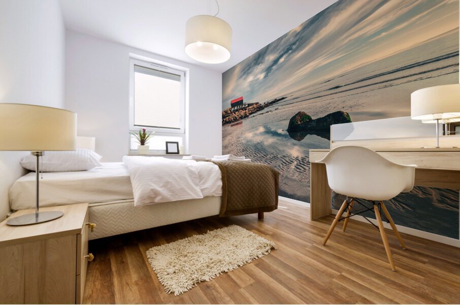 Dunaverty Beach and Lifeboat Station Mural print