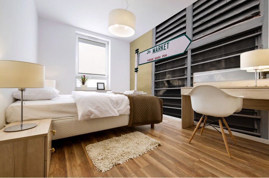 Ipoh Market Street Sign Impression murale