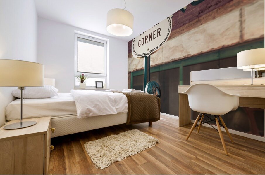 Standin on a Corner Mural print