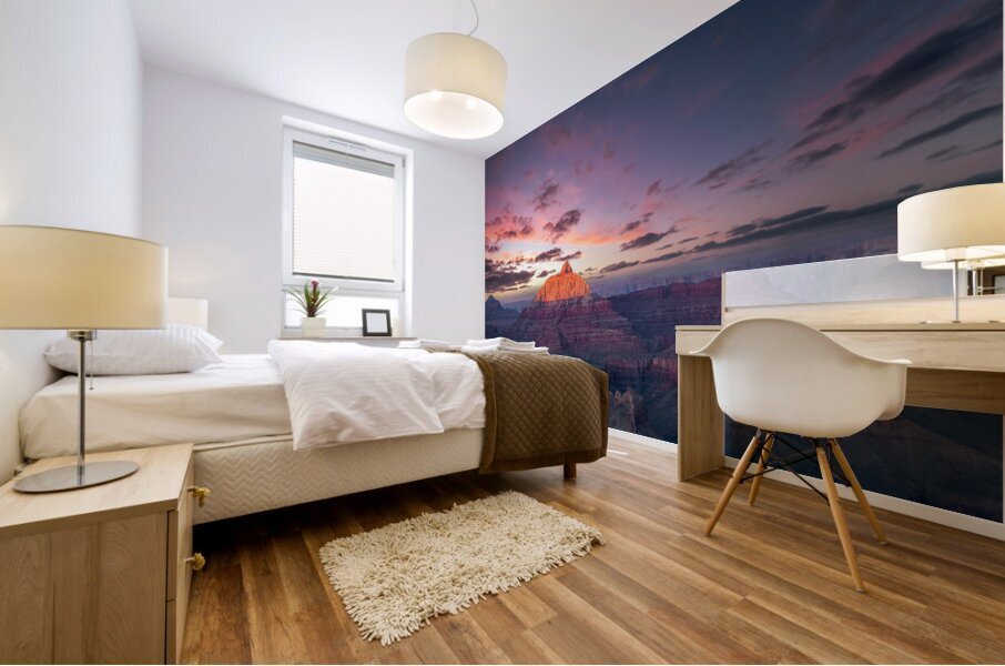 Red Peak Sunset Mural print