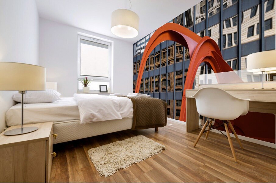 Flamingo Reflections Mural print