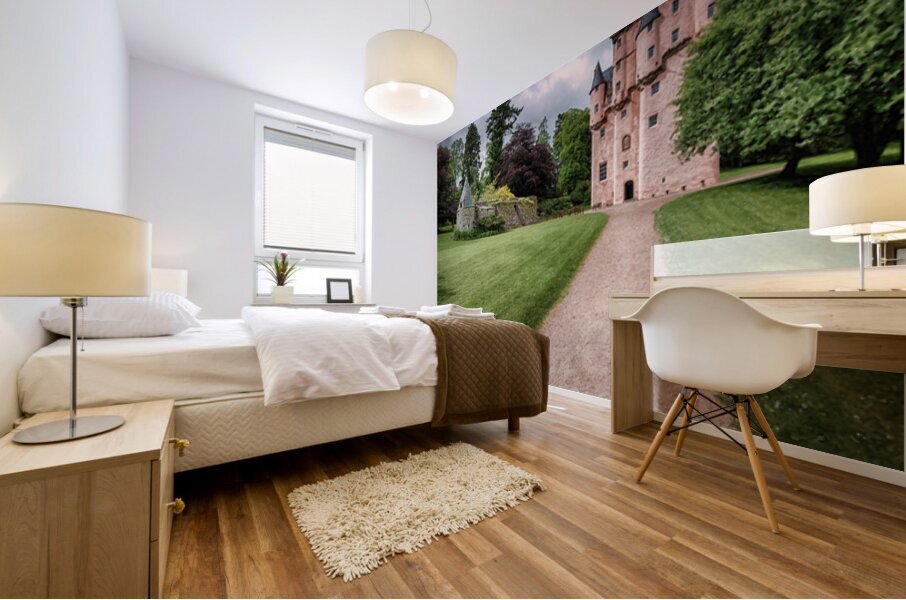 Path to Craigievar Castle Mural print