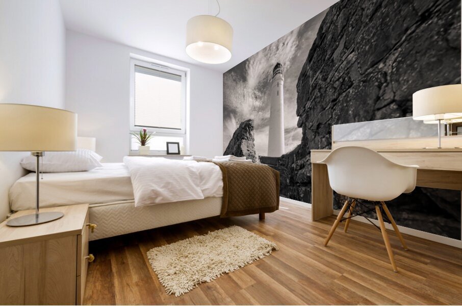 Steps to Scurdie Ness Mural print