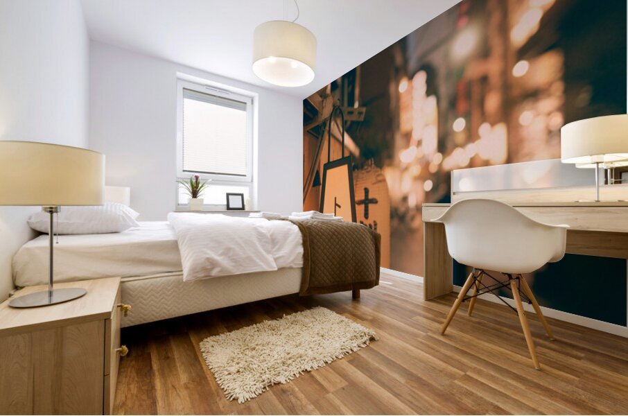 Backstreets of Osaka Mural print