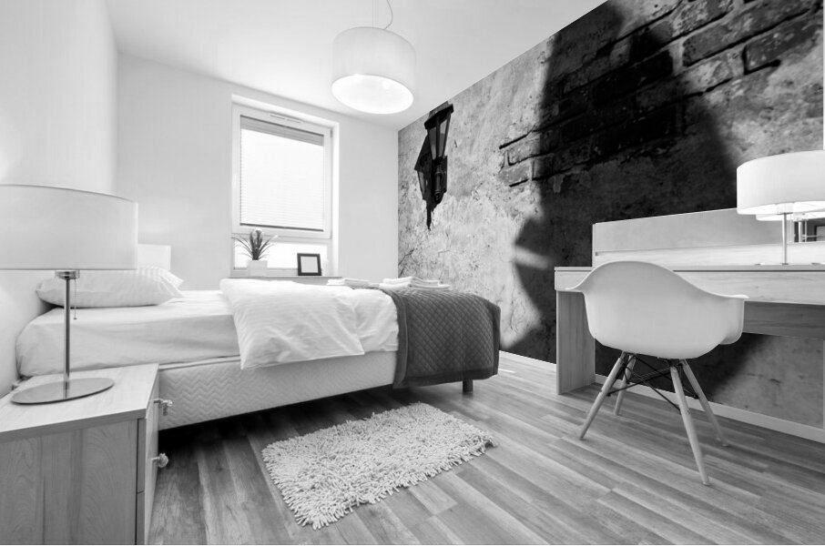 Lamp and Leaf Mural print