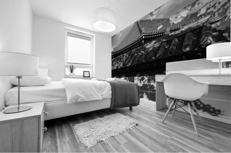 Shadows at Shitennoji Temple Mural print