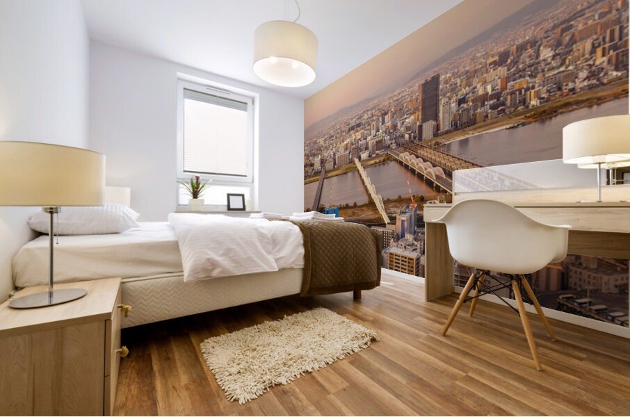 Evening Over the Yodogawa River Mural print