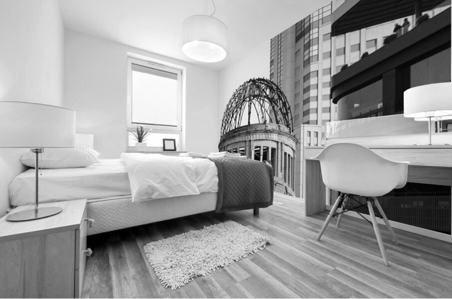 Hiroshima Atomic Bomb Dome Mural print