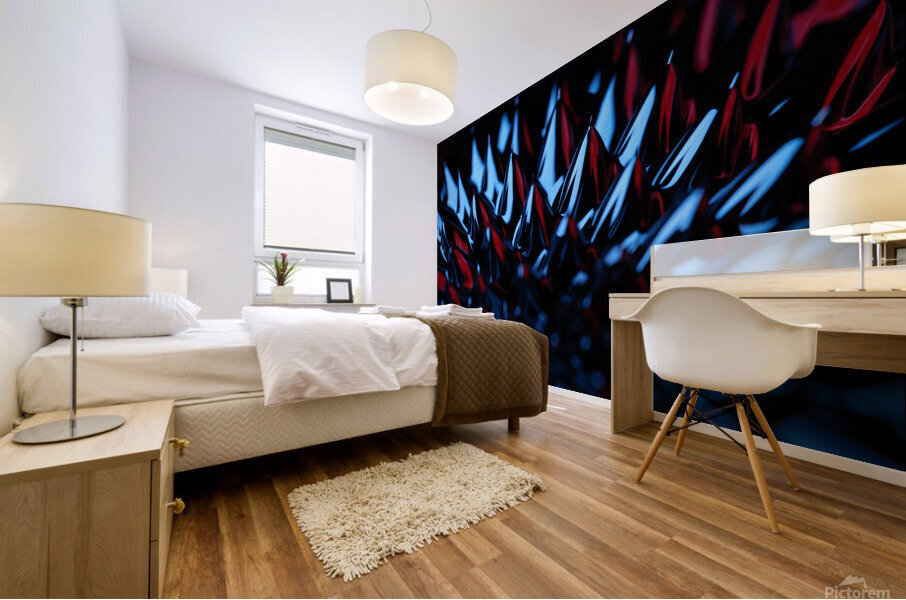 Ferrofluid Spikes Mural print