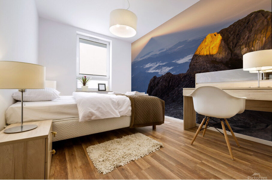 Mount Kinabalu Sunrise Mural print