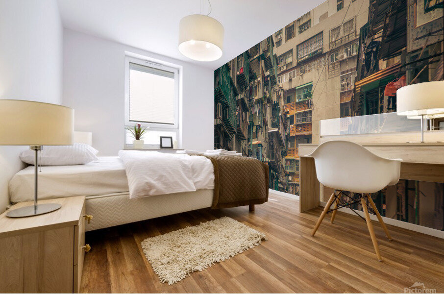 Backstreets of Macau Mural print