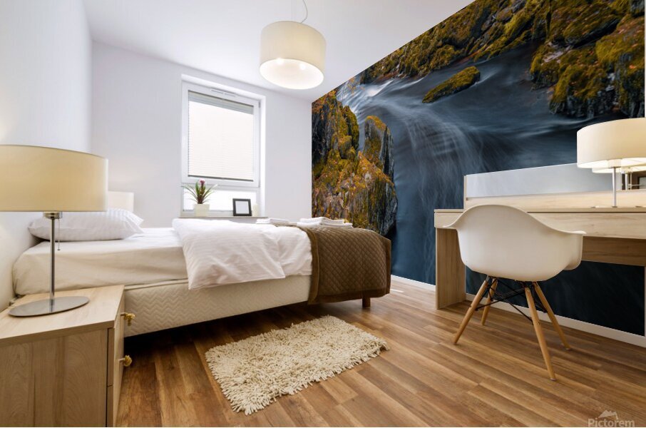 River Esk at Autumn Impression murale