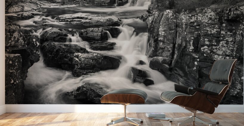 Black Water Falls Wall Murals