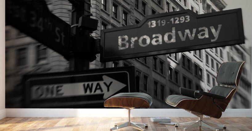 One Way to Broadway Wall Murals