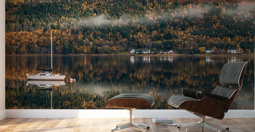 Autumn on Loch Duich Wall Murals