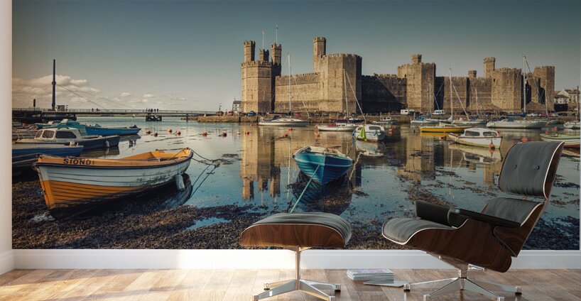 Caernarfon Castle Wall Murals