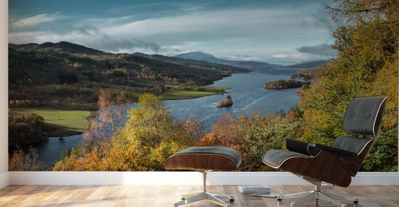 Loch Tummel at Autumn Wall Murals