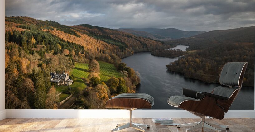 Loch Tummel in Autumn Wall Murals