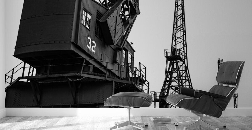 Old Cargo Cranes Wall Murals