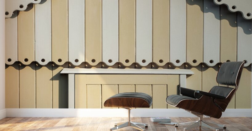 Yellow Beach Hut Wall Murals