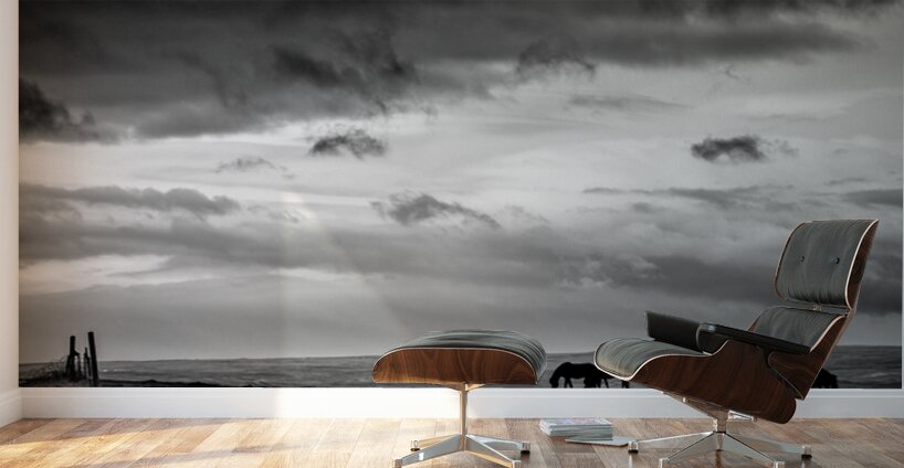 Days End at Hvammstangi Wall Murals