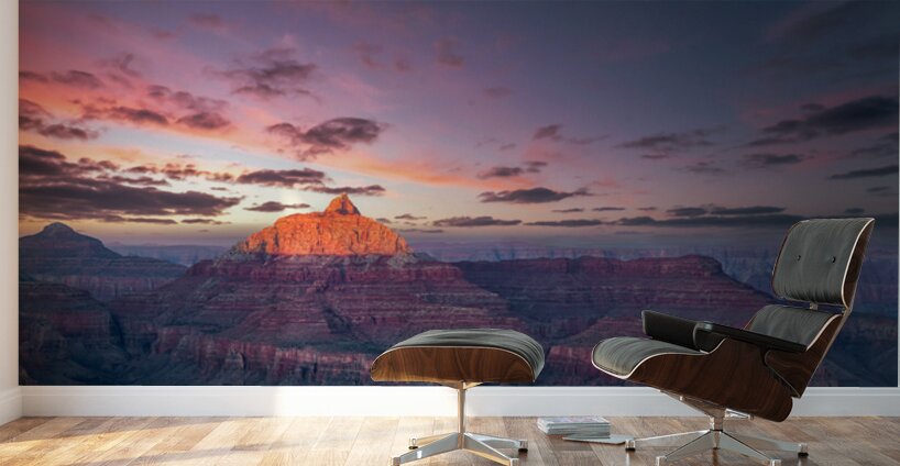Red Peak Sunset Wall Murals