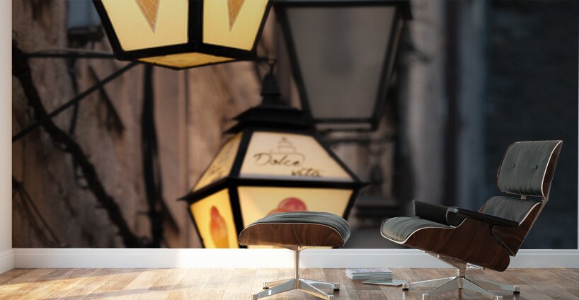 Ice Cream Lamps Wall Murals