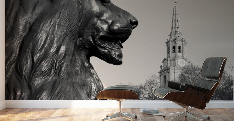 Trafalgar Square Lion Wall Murals