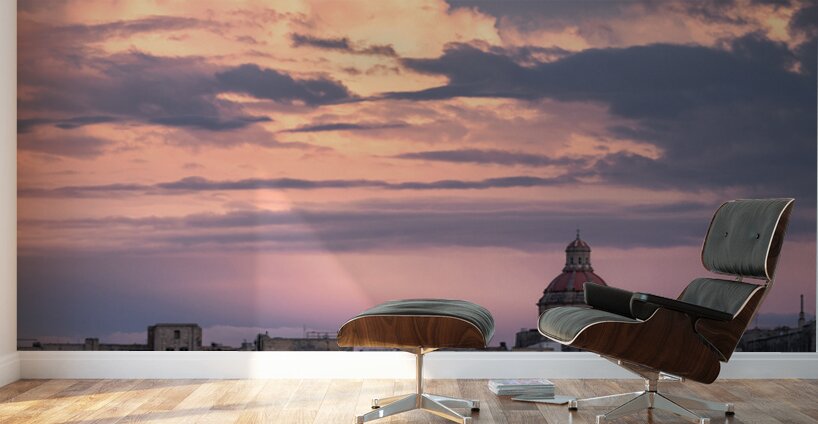Last Light Over Valletta Wall Murals