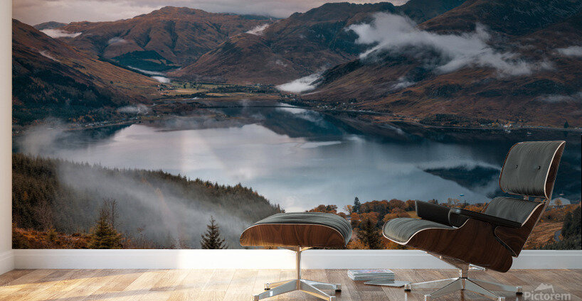 Loch Duich from Mam Ratagan Pass Wall Murals