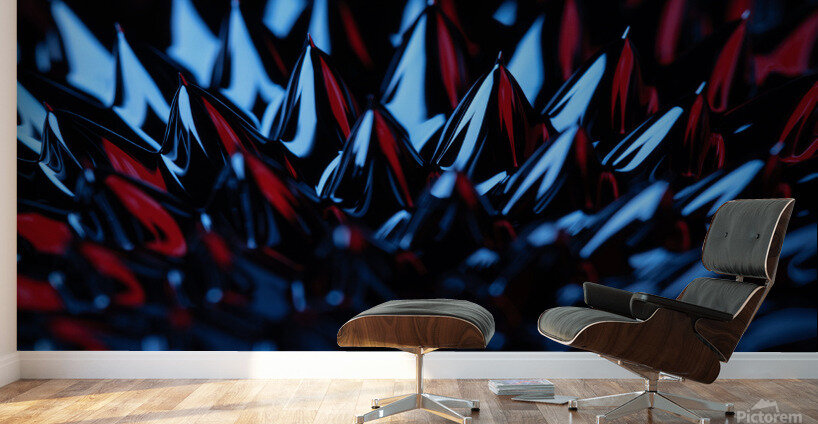 Ferrofluid Spikes Wall Murals