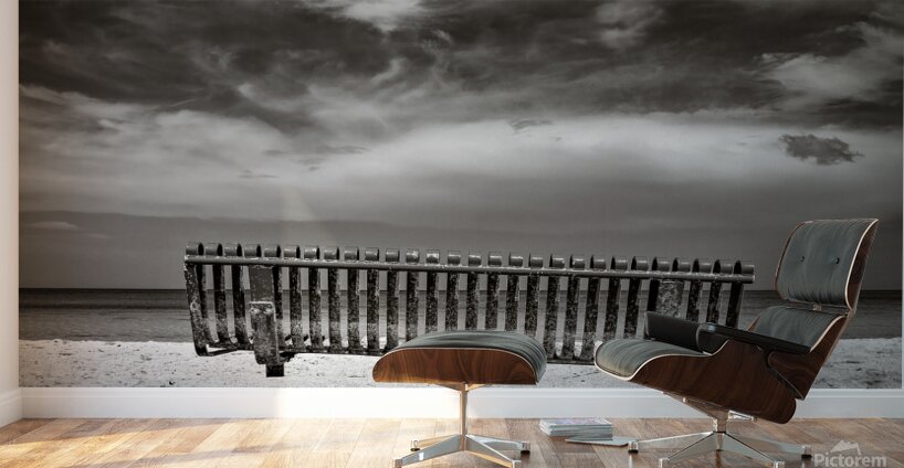Beach Bench Wall Murals