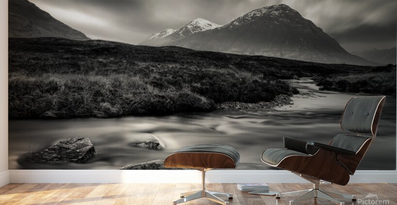 River to The Buachaille Wall Murals