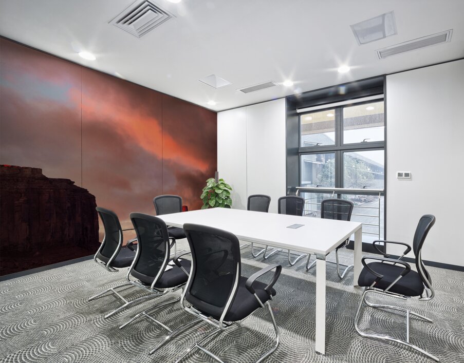 Sunset in Monument Valley Wall Printing