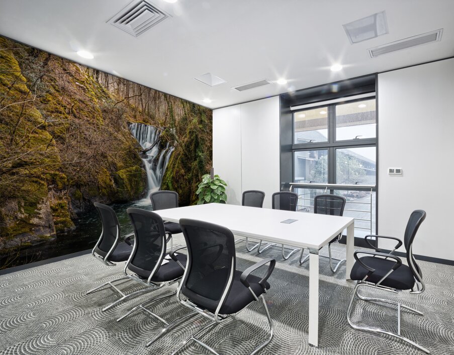 Woodland Waterfall Wall Printing