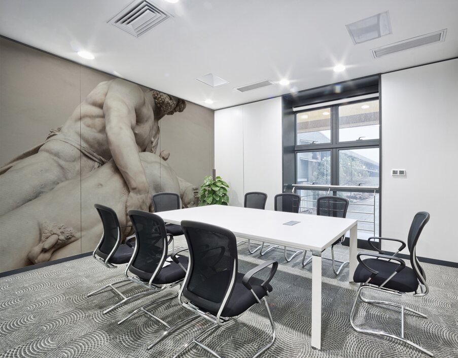 Menelaus Supporting the Body of Patroclus Wall Printing